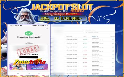 Bukti Kemenangan Member Setia Kami Z**S**4* Sebesar Rp 8.700.000 di Permainan STARLIGHT PRINCESS 1000