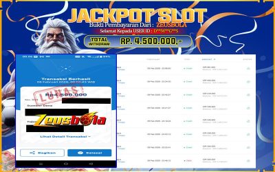 Bukti Kemenangan Member Setia Kami D**M**G**S Sebesar Rp 4.500.000 di Permainan Lucky Neko