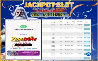 Bukti Kemenangan Member Setia Kami U**NK**09 Sebesar Rp 5.793.500 di Permainan Mahjong Ways 2
