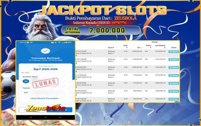 Bukti Kemenangan Member Setia Kami H**K***6 Sebesar Rp 7.000.000 di Permainan mahjong ways 2