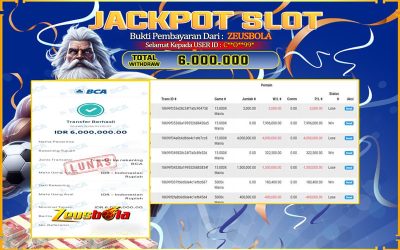Bukti Kemenangan Member Setia Kami C**O**99* Sebesar Rp 6.000.000 di Permainan 15.000X Mania