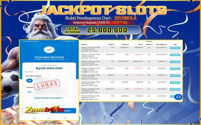 Bukti Kemenangan Member Setia Kami *A*Z***ZB Sebesar Rp 25.000.000 di Permainan gates of olympus 1000