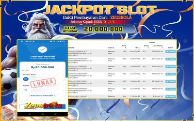 Bukti Kemenangan Member Setia Kami A**S Sebesar Rp 20.000.000 di Permainan Mahjong ways