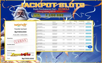 Bukti Kemenangan Member Setia Kami A***05* Sebesar Rp 7.100.000 di Permainan Bounty Showdown
