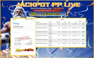 Bukti Kemenangan Member Setia Kami KU*****A Sebesar Rp 15.013.700 di Permainan Baccarat
