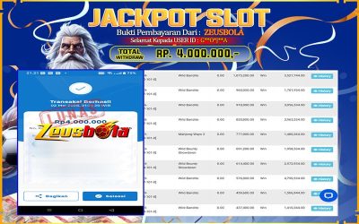 Bukti Kemenangan Member Setia Kami G**O*J**A Sebesar Rp 4.000.000 di Permainan Wild Bandito