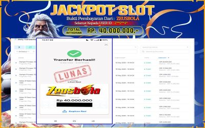 Bukti Kemenangan Member Setia Kami Z**S**4* Sebesar Rp 40.000.000 di Permainan Starlight Princess 1000