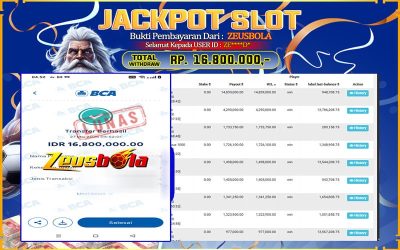 Bukti Kemenangan Member Setia Kami ZE****D* Sebesar Rp 16.800.000 di Permainan Pragmatic