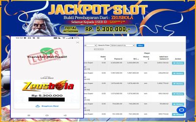 Bukti Kemenangan Member Setia Kami SAM***1** Sebesar Rp 5.300.000 di Permainan Pragmatic Direct 6